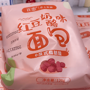 百恋红豆奶酪味面包