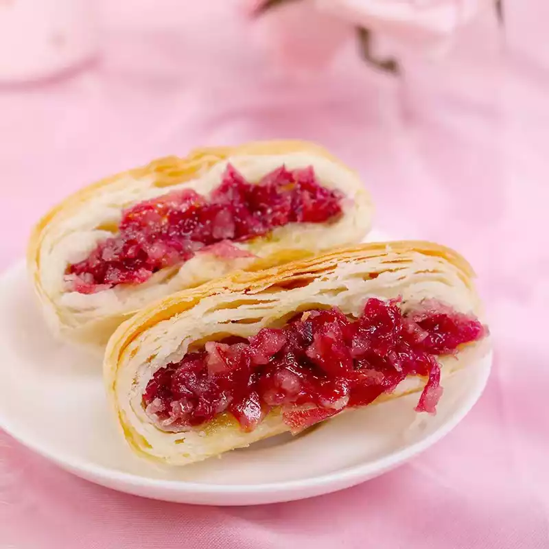 玫瑰鲜花饼